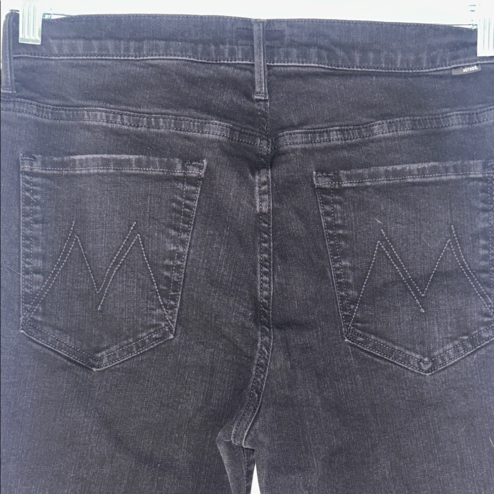 Mother denim Black Frayed Hem Jeans size 32 - Picture 3 of 3